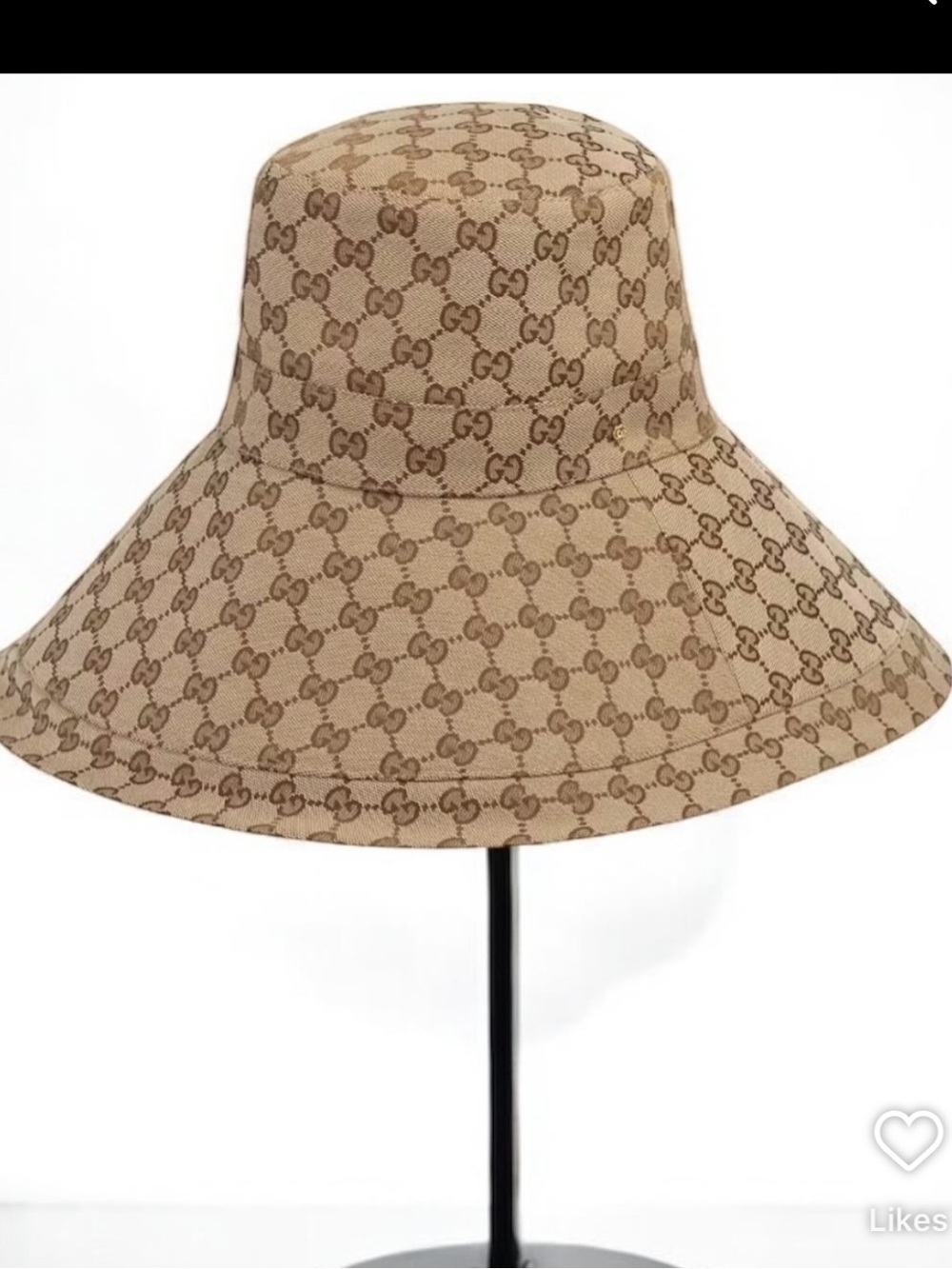 Gucci Beige GG Monogram Bucket Hat. BNWT wide brim - Picture 12 of 12